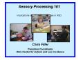 Sensory Processing 101 PowerPoint PPT Presentation