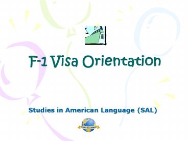 F1 Visa Orientation