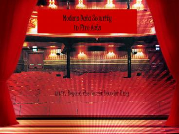 Modern Data Security in Five Acts