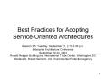 Best Practices for Adopting ServiceOriented Architectures PowerPoint PPT Presentation