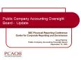 Public Company Accounting Oversight Board Update PowerPoint PPT Presentation