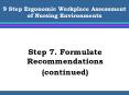 9 Step Ergonomic Workplace Assessment of Nursing Environments PowerPoint PPT Presentation