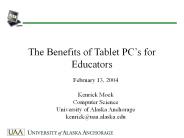 The Benefits of Tablet PC