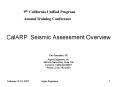 CalARP Seismic Assessment Overview PowerPoint PPT Presentation