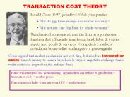 TRANSACTION COST THEORY