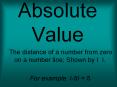 Absolute Value PowerPoint PPT Presentation