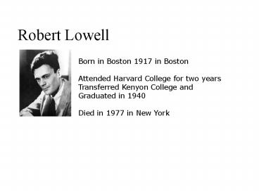 Robert Lowell