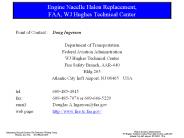 Engine Nacelle Halon Replacement, FAA, WJ Hughes Technical Center