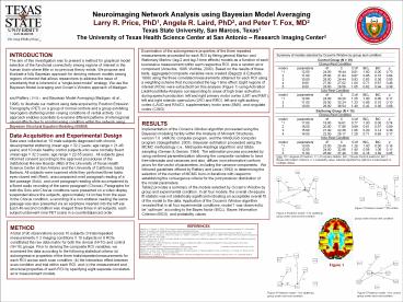 ... Averaging. Larry R. Price, PhD1, Angela R. Laird, PhD2