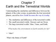 Chapter 7 Earth and the Terrestrial Worlds