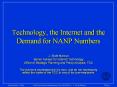 Technology, the Internet and the Demand for NANP Numbers PowerPoint PPT Presentation