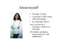 About myself PowerPoint PPT Presentation