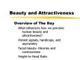 Beauty and Attractiveness PowerPoint PPT Presentation