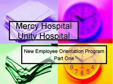 New Employee Orientation Program