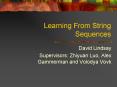 Learning From String Sequences PowerPoint PPT Presentation