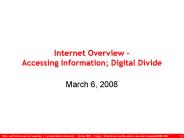 Internet Overview 