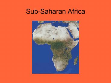 SubSaharan Africa