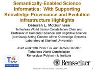 Semantic Scientific Informatics