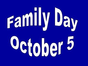 Family Day