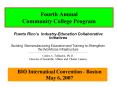 Fourth Annual Community College Program PowerPoint PPT Presentation