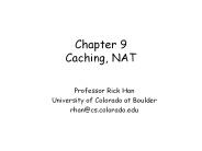 Chapter 9 Caching, NAT