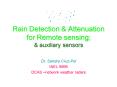 Rain Detection PowerPoint PPT Presentation