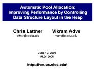 Step #2: Automatic Pool Allocation. Segregate memory base