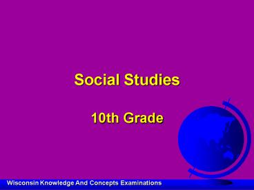 PPT – Social Studies PowerPoint presentation | free to view - id: 26f05 ...