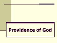 Providence of God