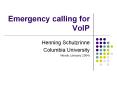 Emergency calling for VoIP PowerPoint PPT Presentation