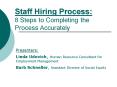 Staff Hiring Process: 8 Steps to Completing the Process Accurately PowerPoint PPT Presentation