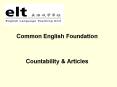 Common English Foundation