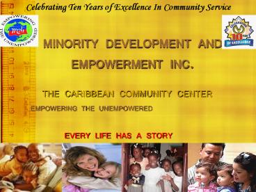 MINORITY DEVELOPMENT AND  EMPOWERMENT INC.