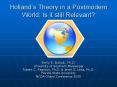 Hollands Theory in a Postmodern World: Is it still Relevant PowerPoint PPT Presentation