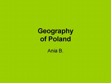 Geography of Poland