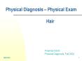 Physical Diagnosis Physical Exam PowerPoint PPT Presentation
