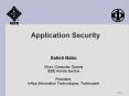Application Security PowerPoint PPT Presentation