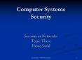 Computer Systems Security PowerPoint PPT Presentation