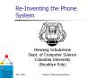ReInventing the Phone System PowerPoint PPT Presentation