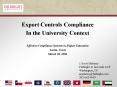 Export Controls Compliance PowerPoint PPT Presentation