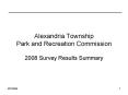 Alexandria Township Park and Recreation Commission PowerPoint PPT Presentation