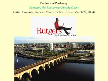 The Power of Purchasing: