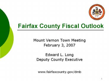 Fairfax County Fiscal Outlook