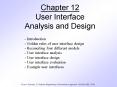 Chapter 12 User Interface Analysis and Design PowerPoint PPT Presentation