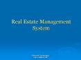 Real Estate Management System PowerPoint PPT Presentation