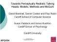 Towards Perceptually Realistic Talking Heads: Models, Methods and McGurk PowerPoint PPT Presentation