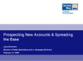 Prospecting New Accounts PowerPoint PPT Presentation