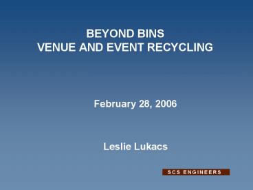 Educate and remind concessionaires and vendors on recyclin