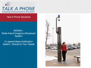 Talk-A-Phone Solutions