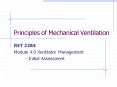Principles of Mechanical Ventilation PowerPoint PPT Presentation